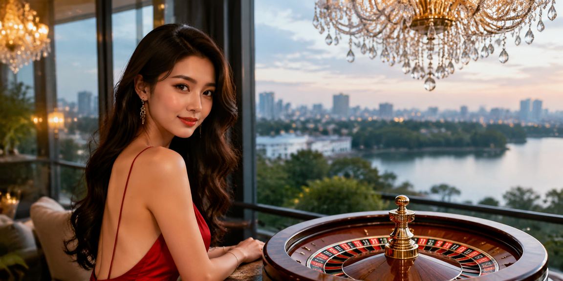 Bàn roulette sang trọng bên ly cà phê Hà Nội – không khí casino đẳng cấp